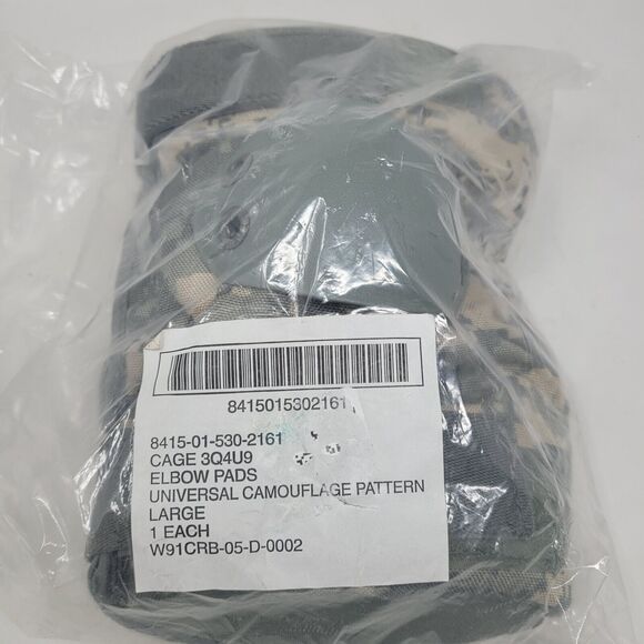 NEW Genuin US Military Army Bijan PE Tactical Elbow Pads Large NSN 8415015302161 - Picture 2 of 6